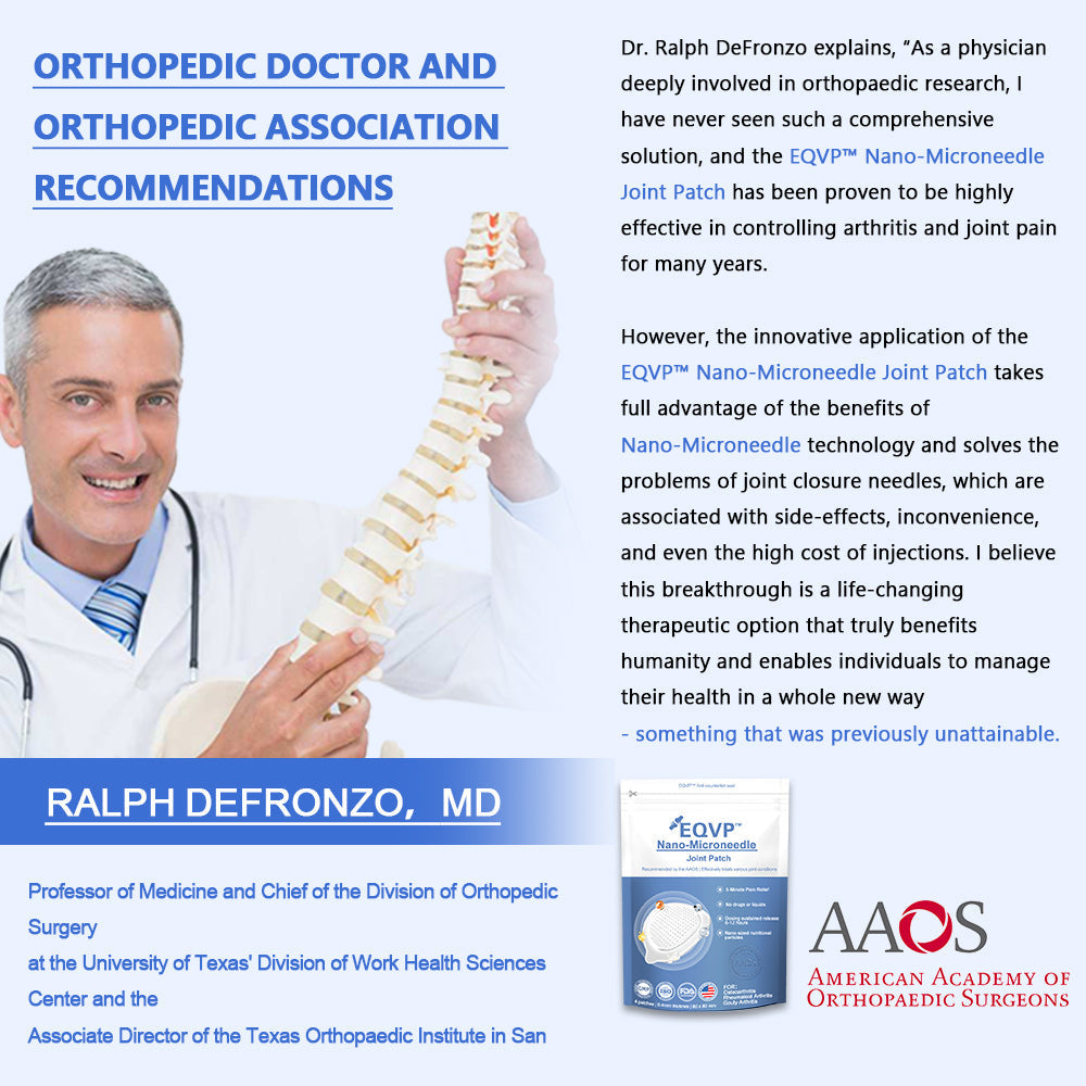 【EQVP® Official Store】 Nano-microneedle joint patch🗽 (Zero pain, 24/7 release | Fast pain relief | Restore joint vitality 99.98% | )