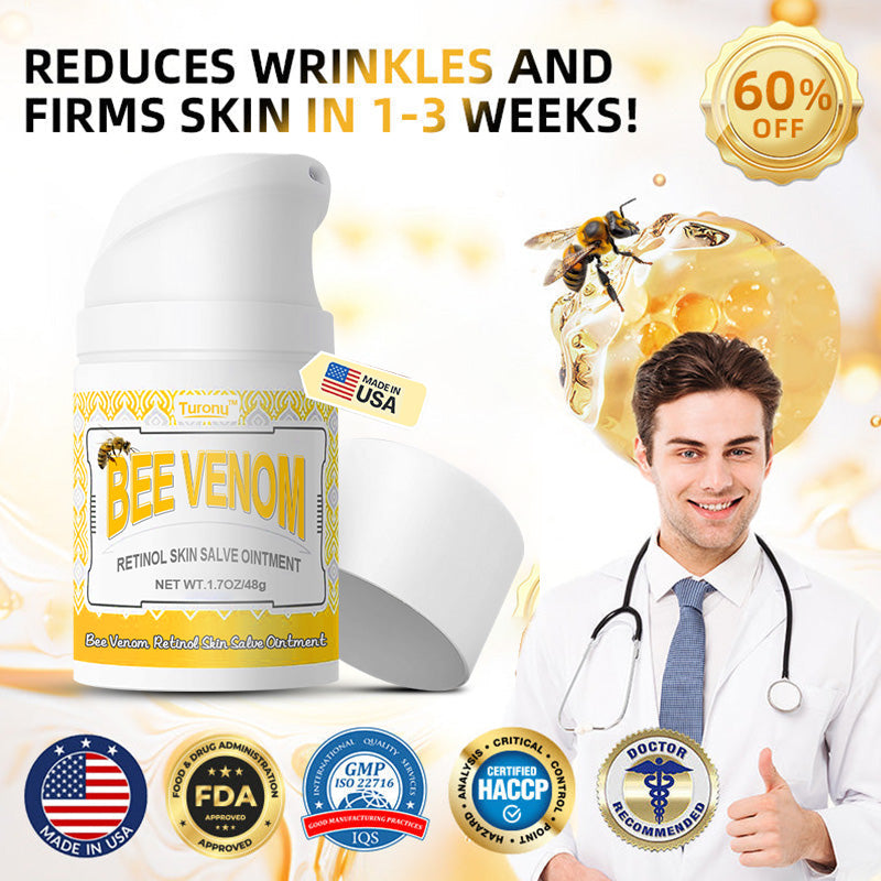 Bee Venom Retinol Skin Salve Ointment 🗽𝐀𝐀𝐃 𝐑𝐄𝐂𝐎𝐌𝐌𝐄𝐍𝐃𝐒(🔥55% Off for a Limited Time!)