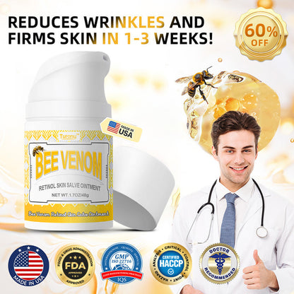 Bee Venom Retinol Skin Salve Ointment 🗽𝐀𝐀𝐃 𝐑𝐄𝐂𝐎𝐌𝐌𝐄𝐍𝐃𝐒(🔥55% Off for a Limited Time!)