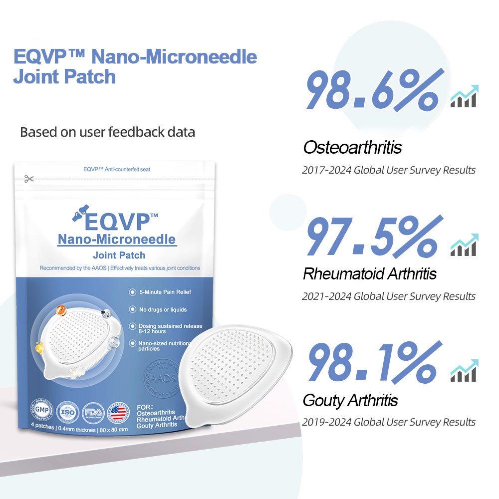 【EQVP® Official Store】 Nano-microneedle joint patch🗽 (Zero pain, 24/7 release | Fast pain relief | Restore joint vitality 99.98% | )